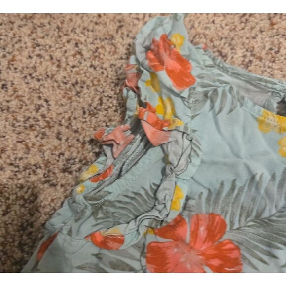 Okie Dokie Tropical Floral Set in Blue and Pink 5t - Picture 6 of 9